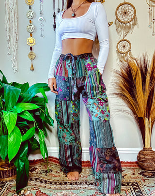 MUSHROOM PATCH STRAIGHT LEG TROUSERS
