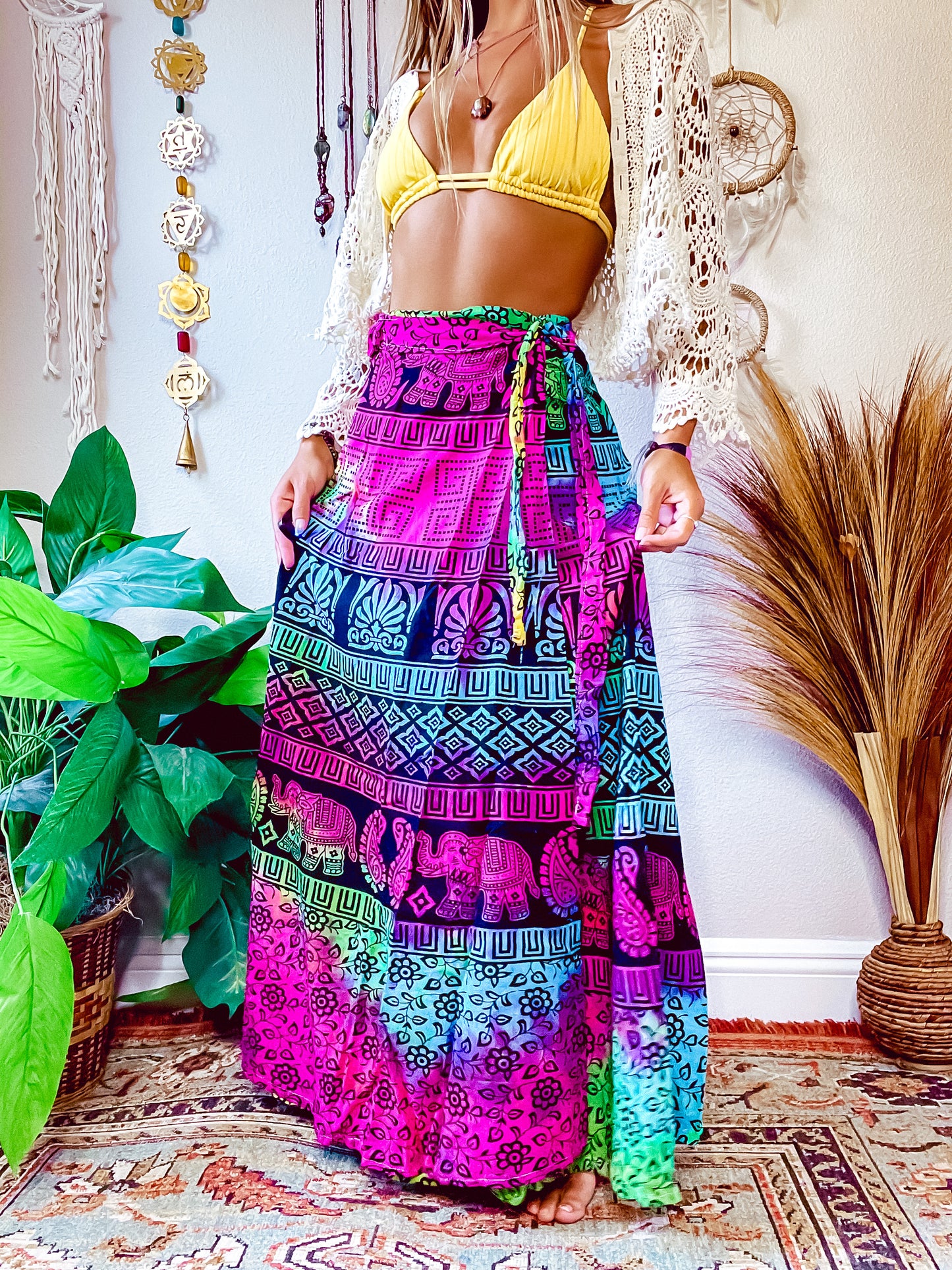 ELEKTRIK ELEPHANT WRAP SKIRT
