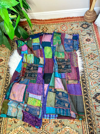 WOODLAND PATCHWORK DUSTER - COOL TONED