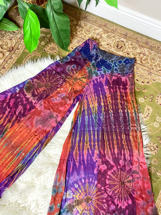 MARGOT TIE DYE PATCHWORK TROUSERS