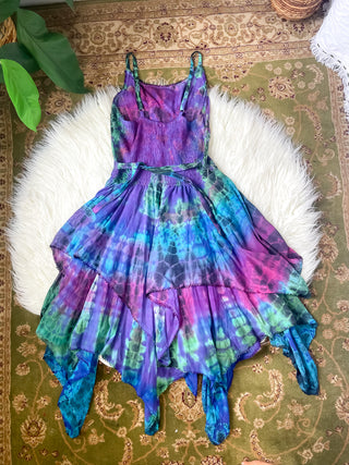 ADELINA PIXIE DRESS - PINK • BLUE • PURPLE • GREEN