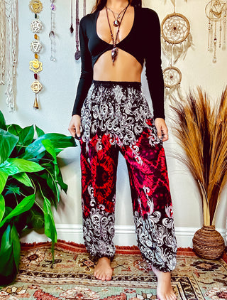 XENA HAREM TROUSERS - RED