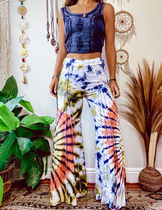 MARISOL WIDE LEG TIE DYE PANTS