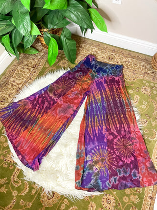 MARGOT TIE DYE PATCHWORK TROUSERS