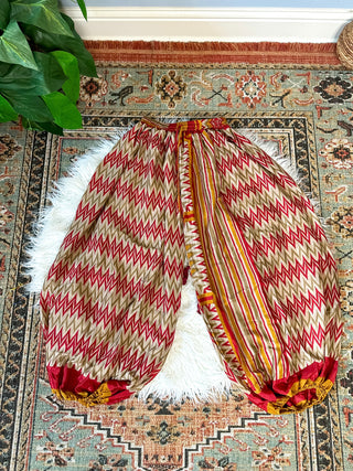 RECYCLED SILK HAREM TROUSERS