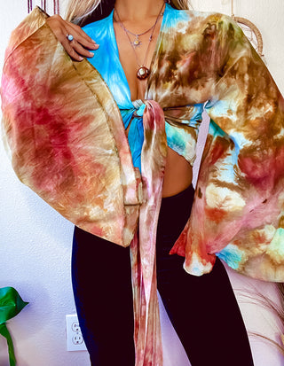 BELL SLEEVE TIE DYE TOP