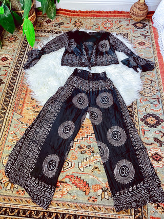ONYX SPLIT LEG PANTS SET