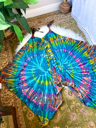 BLUE UNDERTONE TIE DYE JUMPSUIT