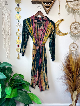 OOAK TIE DYE PATCHWORK KIMONO