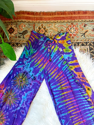 TWILA WRAP PANTS - PURPLE