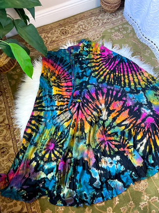 ROXIE TIE DYE TIERED SKIRT