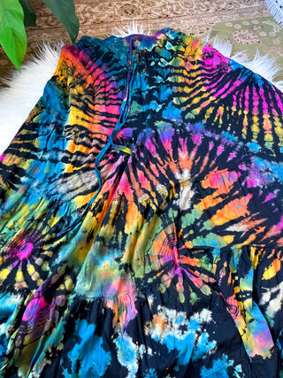 ROXIE TIE DYE TIERED SKIRT