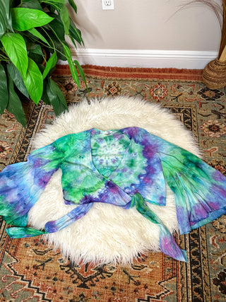 TIE DYE BELL SLEEVE TOP