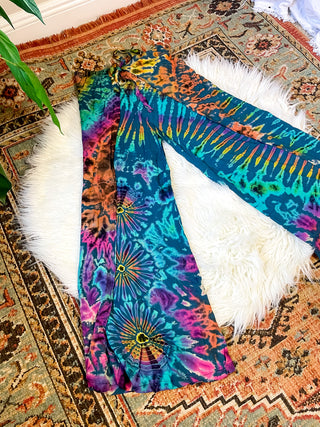 TWILA WRAP PANTS - TEAL