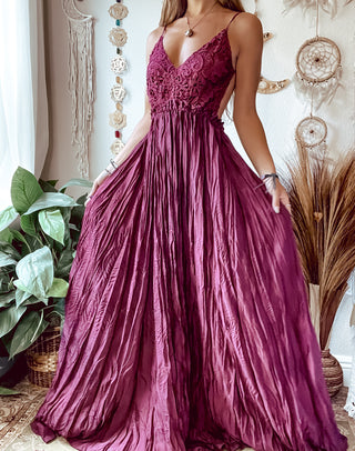 MAROON LACE TOP DRESS