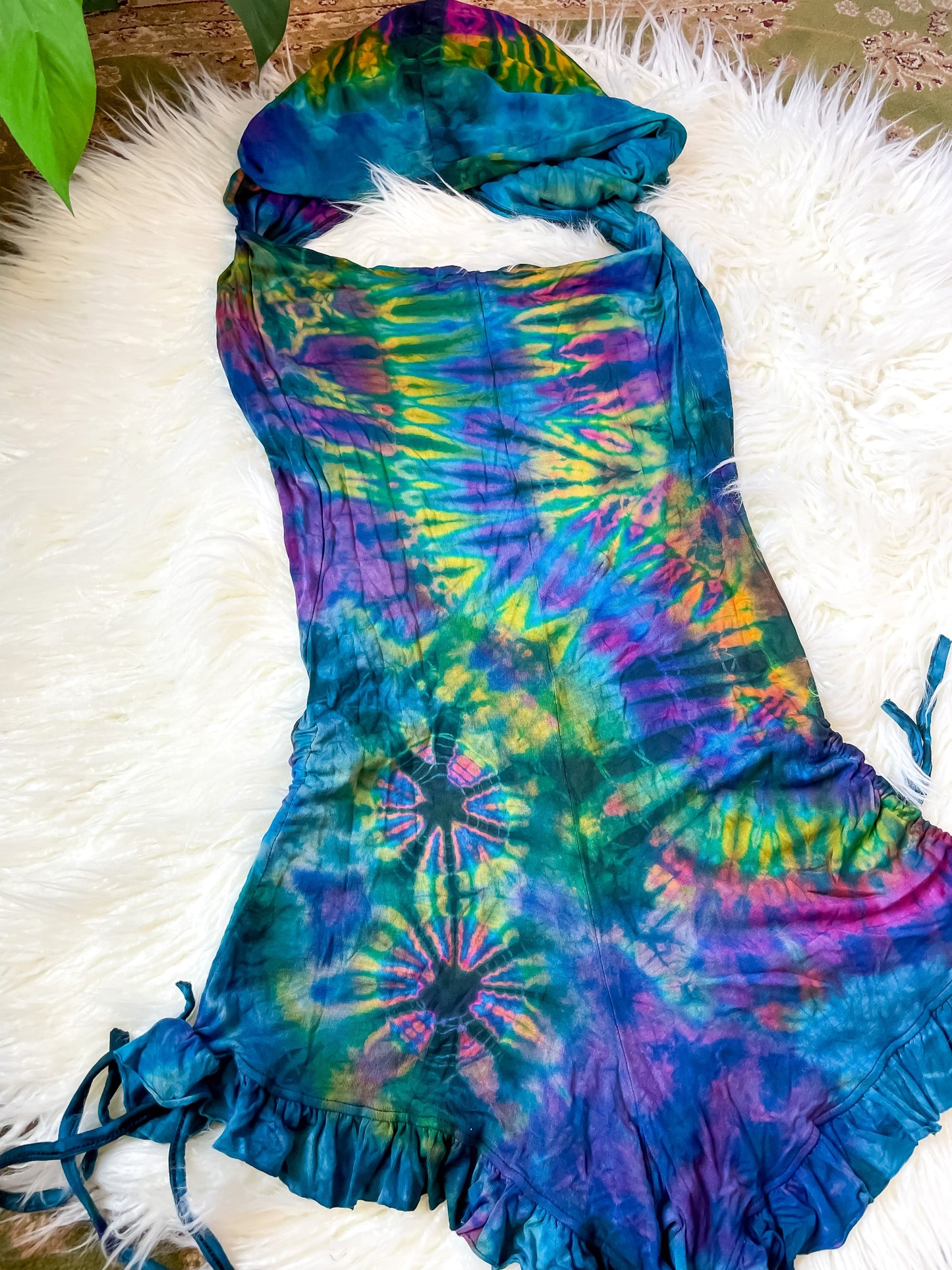 CORA HOODED ROMPER - TURQUOISE