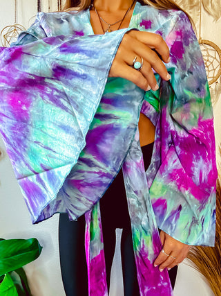 TIE DYE BELL SLEEVE TOP