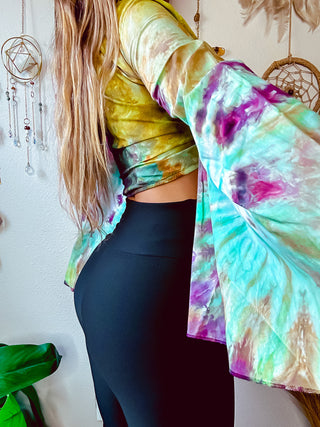 TIE DYE BELL SLEEVE TOP