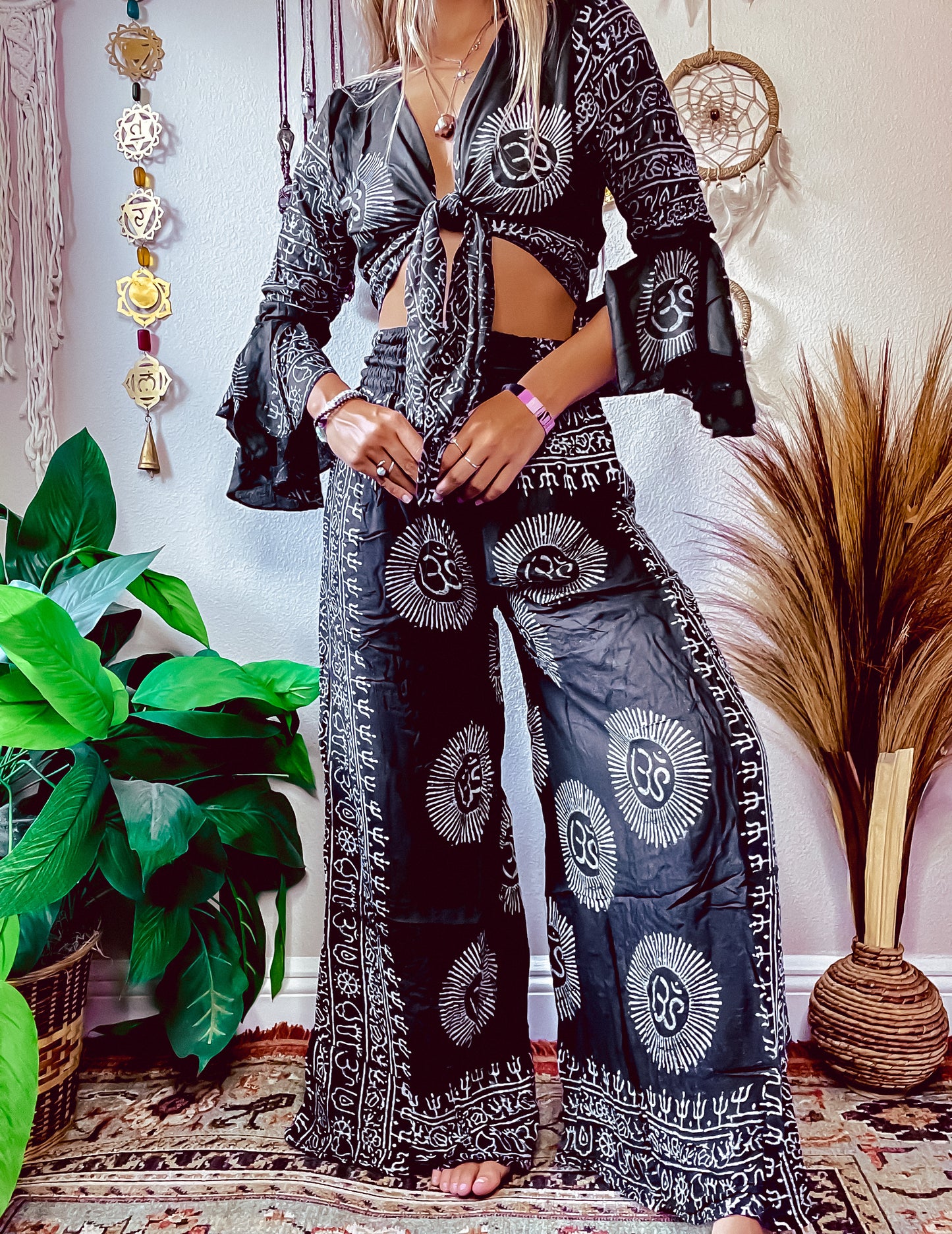 ONYX SPLIT LEG PANTS SET