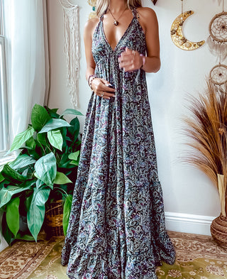 PAISLEY TIERED DRESS