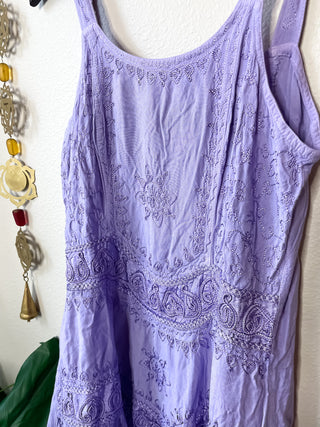 LAVENDER EMBROIDERED FAIRY DRESS