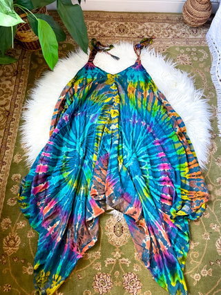 BLUE UNDERTONE TIE DYE JUMPSUIT