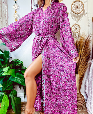 SILK PAISLEY KIMONO
