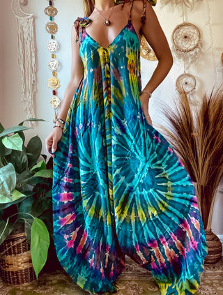 BLUE UNDERTONE TIE DYE JUMPSUIT