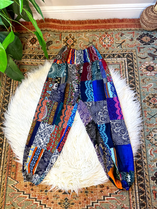 KORA SMOCKED HAREM TROUSERS