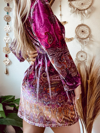 VELVET EMBELLISHED PIXIE DRESS / TUNIC