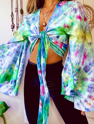 BELL SLEEVE TIE DYE TOP - COLLAB W/ LORI