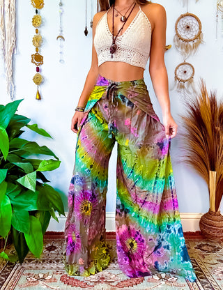 TWILA WRAP PANTS - GREEN