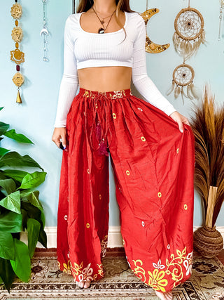 RECYCLED SILK HAREM TROUSERS