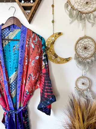 OOAK TIE DYE PATCHWORK KIMONO