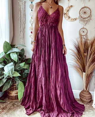 MAROON LACE TOP DRESS