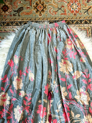 RECYCLED SILK HAREM TROUSERS