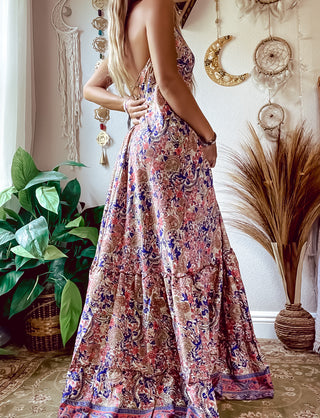 SILK TIERED DRESS