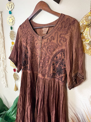 EMBROIDERED PIXIE DRESS