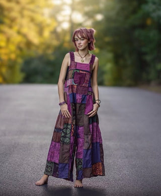 WOODLAND OVERALLS - BERRY TONED
