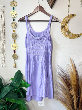 LAVENDER EMBROIDERED FAIRY DRESS
