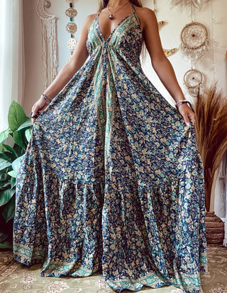 SILK TIERED DRESS