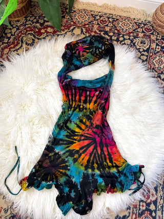 CORA HOODED ROMPER - BLACK