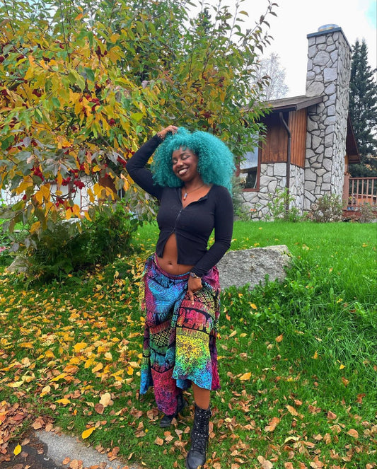 ELEKTRIK ELEPHANT WRAP SKIRT