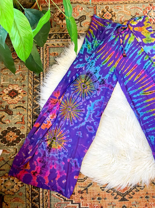 TWILA WRAP PANTS - PURPLE