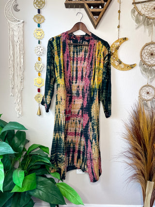 OOAK TIE DYE PATCHWORK KIMONO
