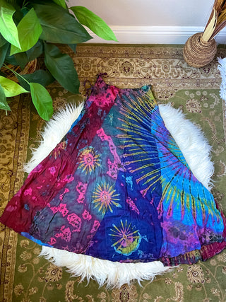 PATCHWORK TIE DYE SKIRT