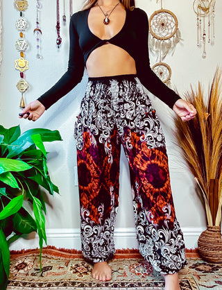 XENA HAREM TROUSERS - RUST
