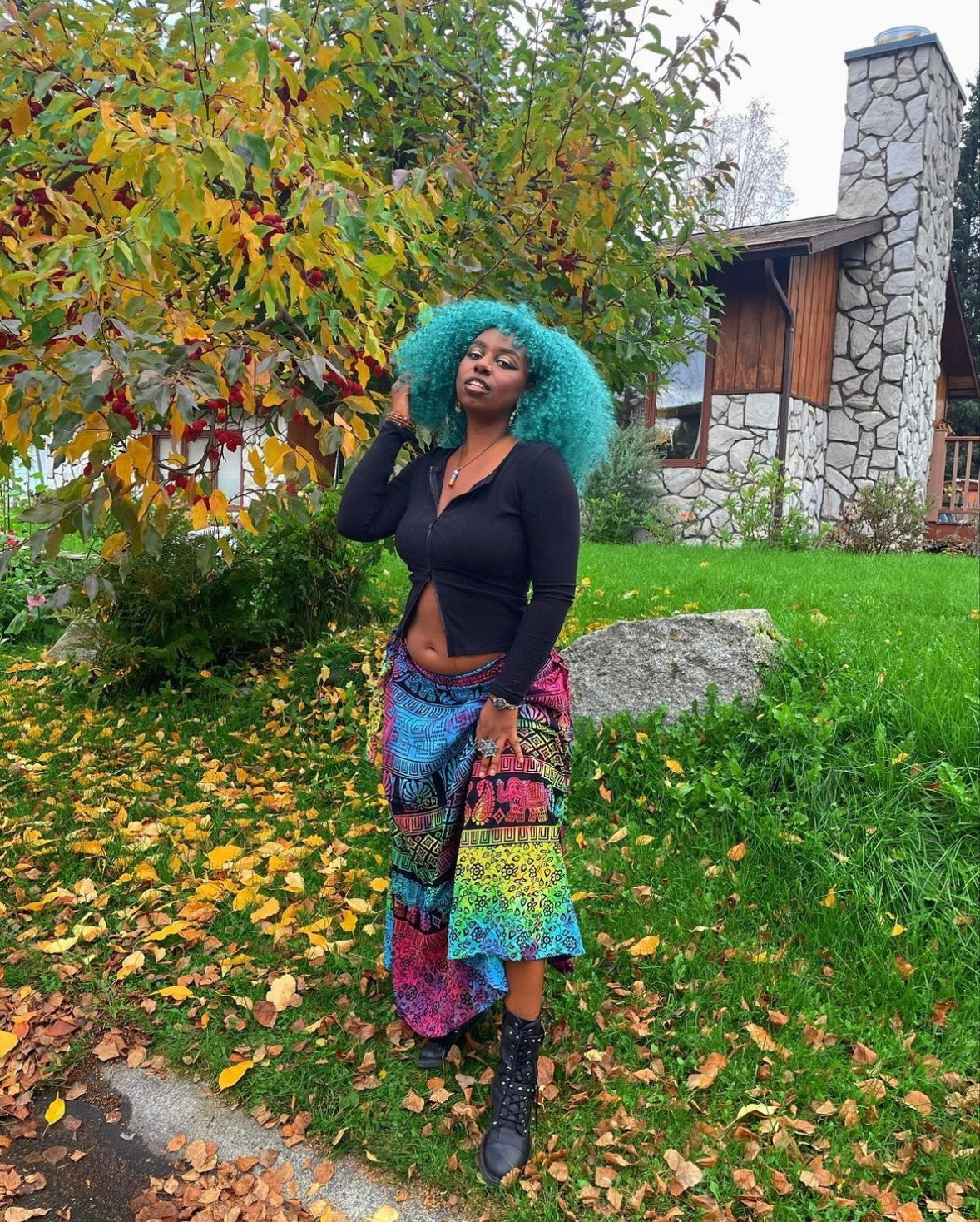 ELEKTRIK ELEPHANT WRAP SKIRT