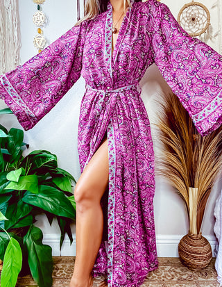 SILK PAISLEY KIMONO