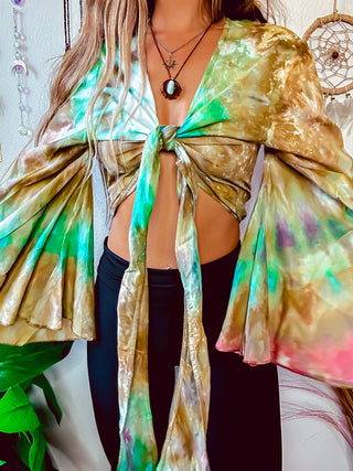 TIE DYE BELL SLEEVE TOP